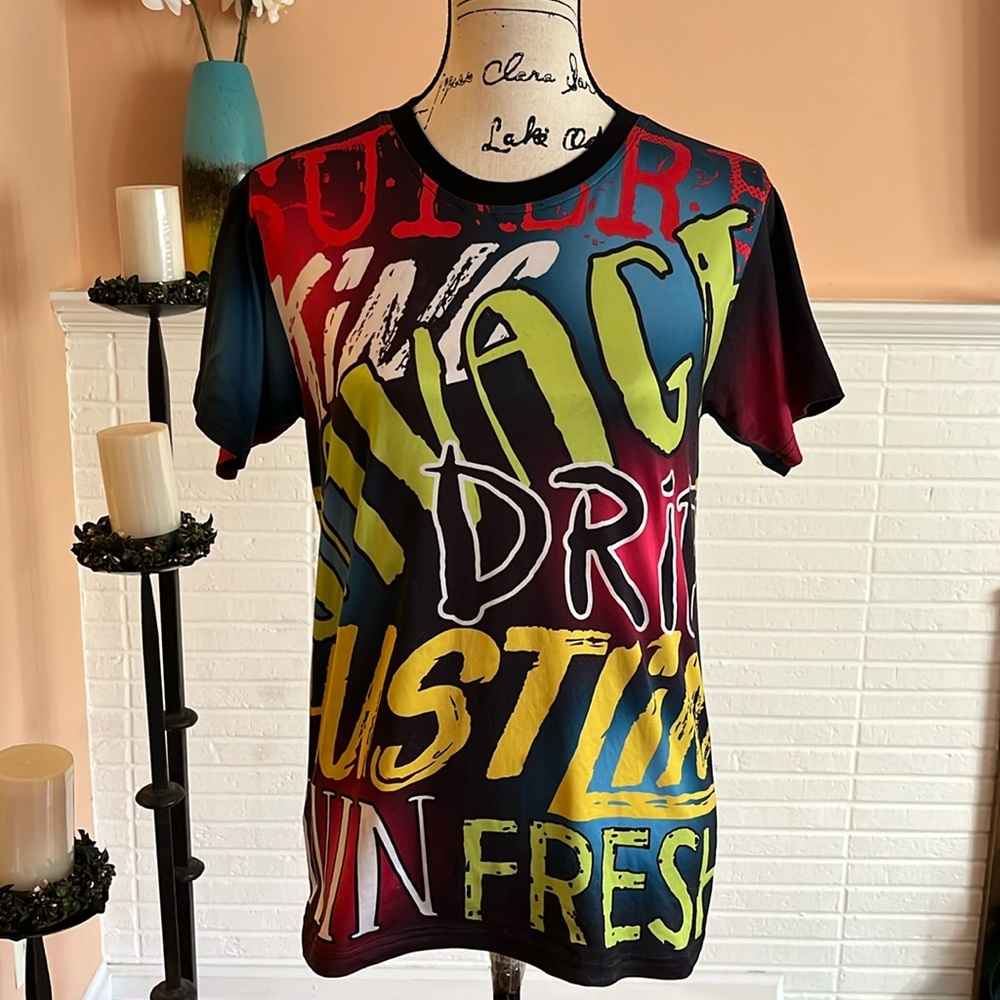 Victorious Multi Color Print Tee Shirt